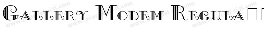 Gallery Modem Regula字体转换